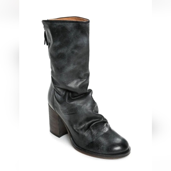 Free People Elle Block Heel Boots Black$198.00 Size 41/EU/9.5-10M US - Picture 4 of 7